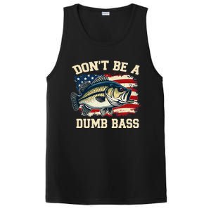 Classic DonT Be A Dumb Bass Funny Fishing Usa Flag Gift PosiCharge Competitor Tank