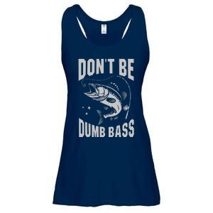 Classic DonT Be A Dumb Bass Funny Fishing Dad Bass Fish Ladies Essential Flowy Tank