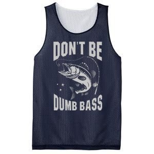 Classic DonT Be A Dumb Bass Funny Fishing Dad Bass Fish Mesh Reversible Basketball Jersey Tank