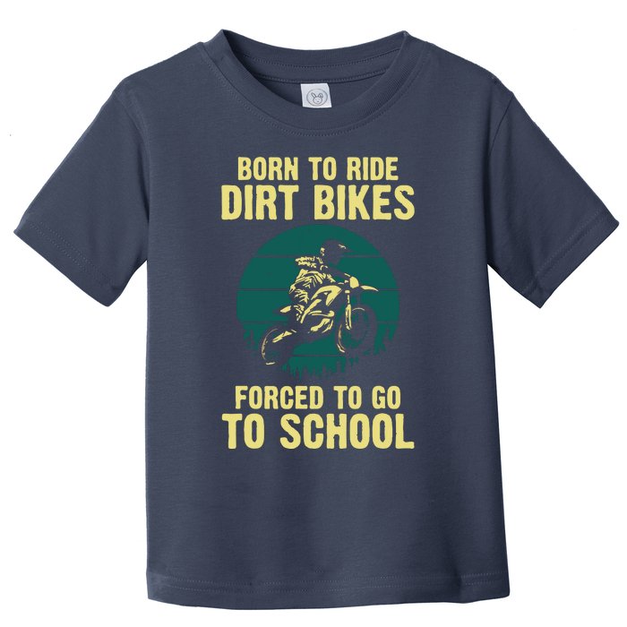 Cute Dirt Bike Art For Men Women Motorcycle Dirtbike Racing Toddler T-Shirt