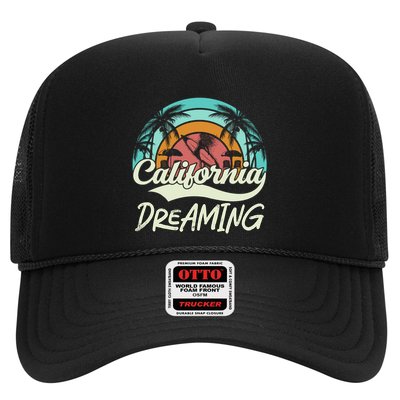 California Dreaming Beach Palm Tree Summer Vacation Surfers Great Gift Trucker Hat