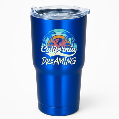 California Dreaming Beach Palm Tree Summer Vacation Surfers Great Gift Tumbler