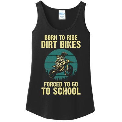 Cute Dirt Bike Art For Wo Motorcycle Dirtbike Racing  Ladies Essential Tank