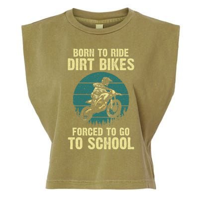 Cute Dirt Bike Art For Wo Motorcycle Dirtbike Racing  Garment-Dyed Women's Muscle Tee