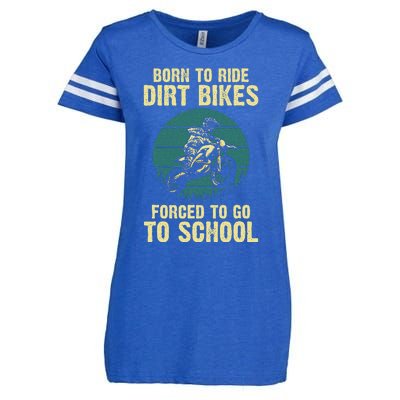 Cute Dirt Bike Art For Wo Motorcycle Dirtbike Racing  Enza Ladies Jersey Football T-Shirt