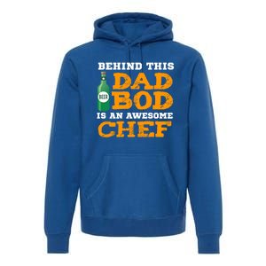 Chef Dad Bod Funny Fathers Gift For Birthday Christmas Gift Premium Hoodie