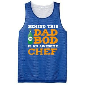 Chef Dad Bod Funny Fathers Gift For Birthday Christmas Gift Mesh Reversible Basketball Jersey Tank