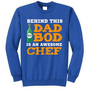 Chef Dad Bod Funny Fathers Gift For Birthday Christmas Gift Tall Sweatshirt