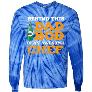 Chef Dad Bod Funny Fathers Gift For Birthday Christmas Gift Tie-Dye Long Sleeve Shirt