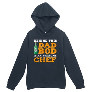 Chef Dad Bod Funny Fathers Gift For Birthday Christmas Gift Urban Pullover Hoodie