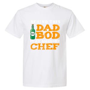 Chef Dad Bod Funny Fathers Gift For Birthday Christmas Gift Garment-Dyed Heavyweight T-Shirt