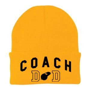 Coach Dad Baseball Player Gift Knit Cap Winter Beanie