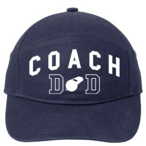 Coach Dad Baseball Player Gift 7-Panel Snapback Hat