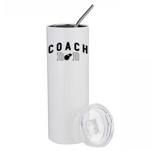 Coach Dad Baseball Player Gift Stainless Steel Tumbler