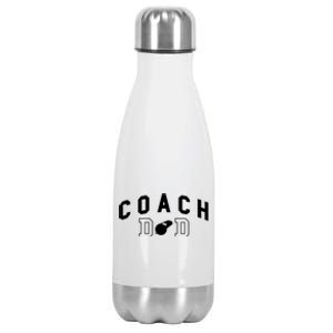 Coach Dad Baseball Player Gift Stainless Steel Insulated Water Bottle