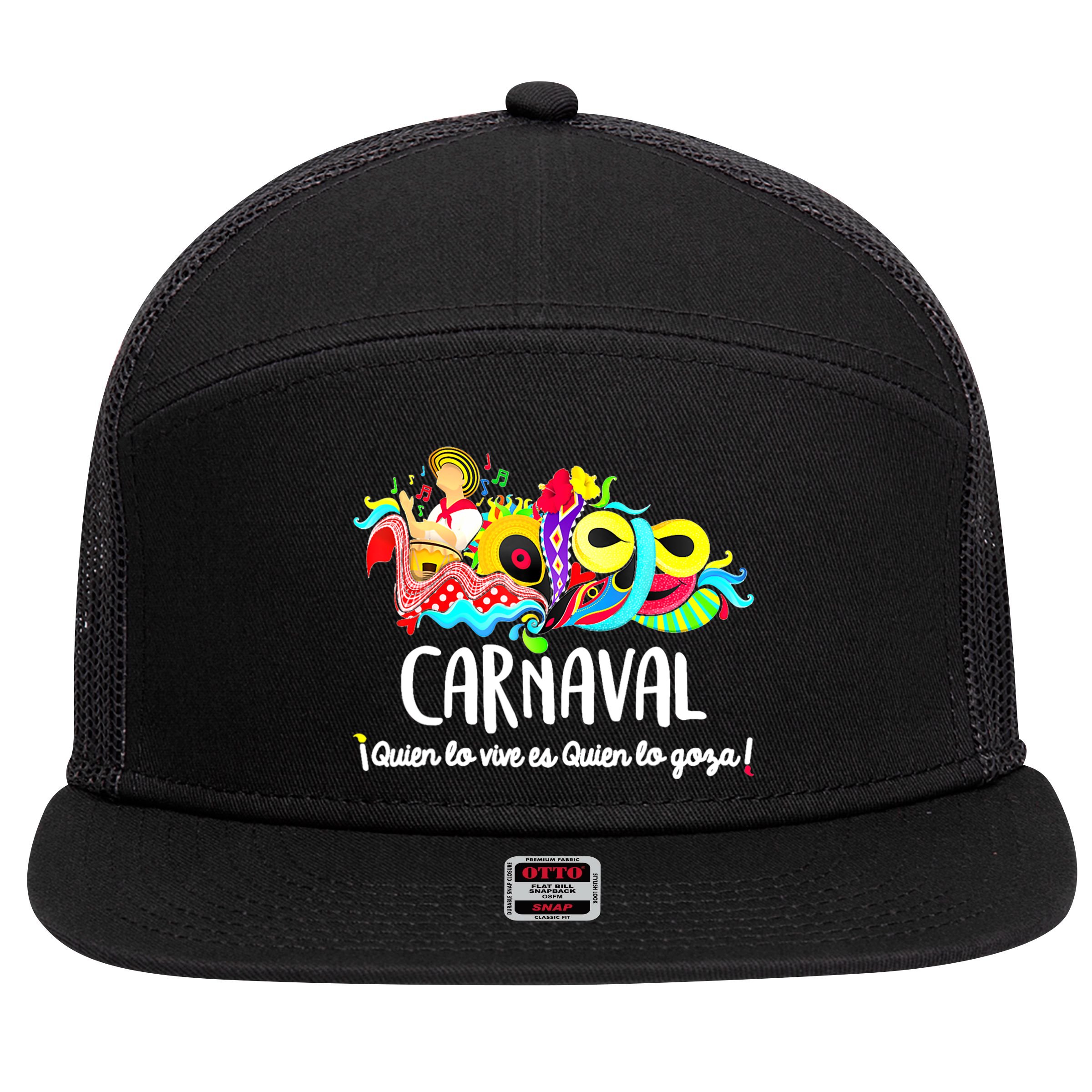 Carnaval De Barranquilla Marimonda 7 Panel Mesh Trucker Snapback Hat