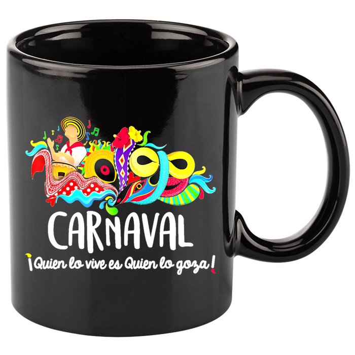Carnaval De Barranquilla Marimonda 11oz C Handle Ceramic Mug