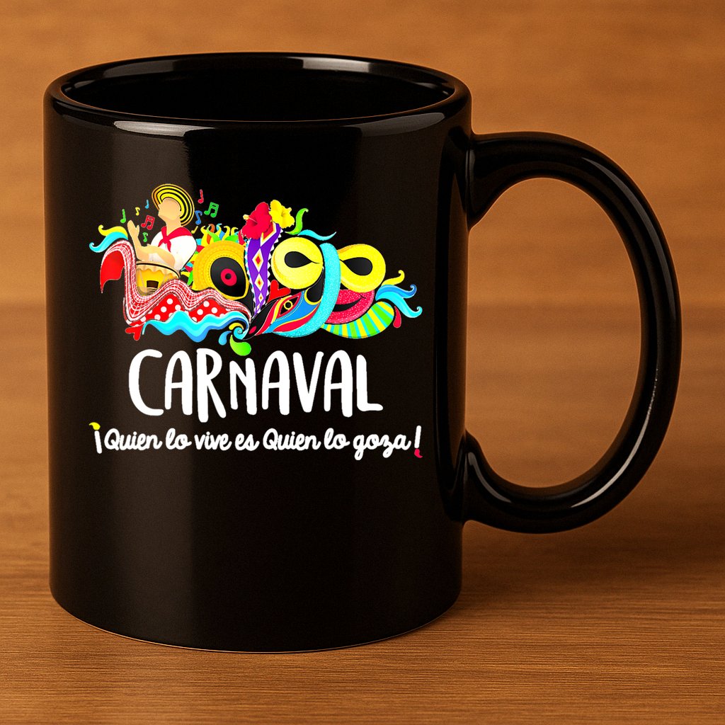 Carnaval De Barranquilla Marimonda 11oz C Handle Ceramic Mug