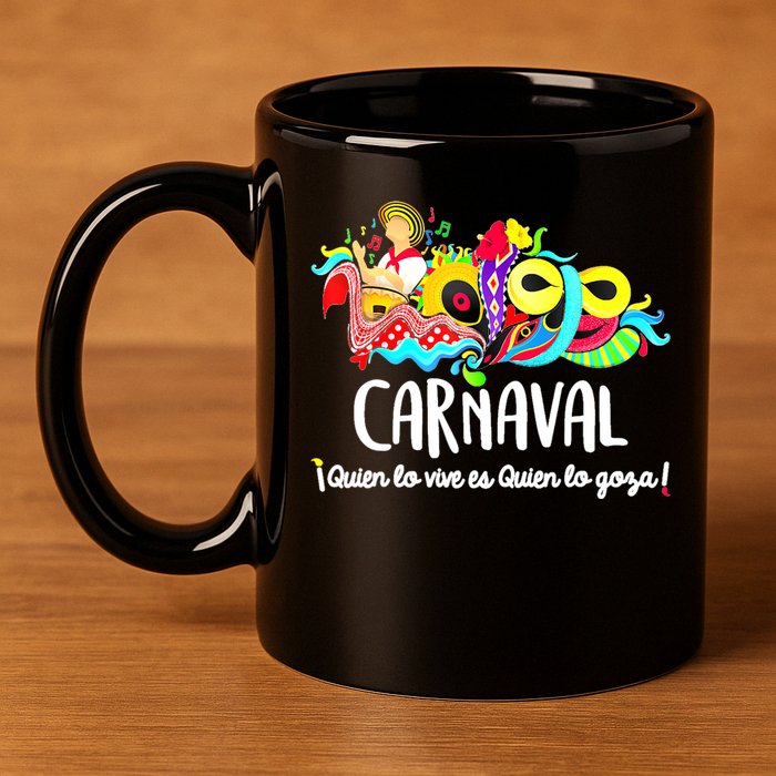 Carnaval De Barranquilla Marimonda 11oz C Handle Ceramic Mug