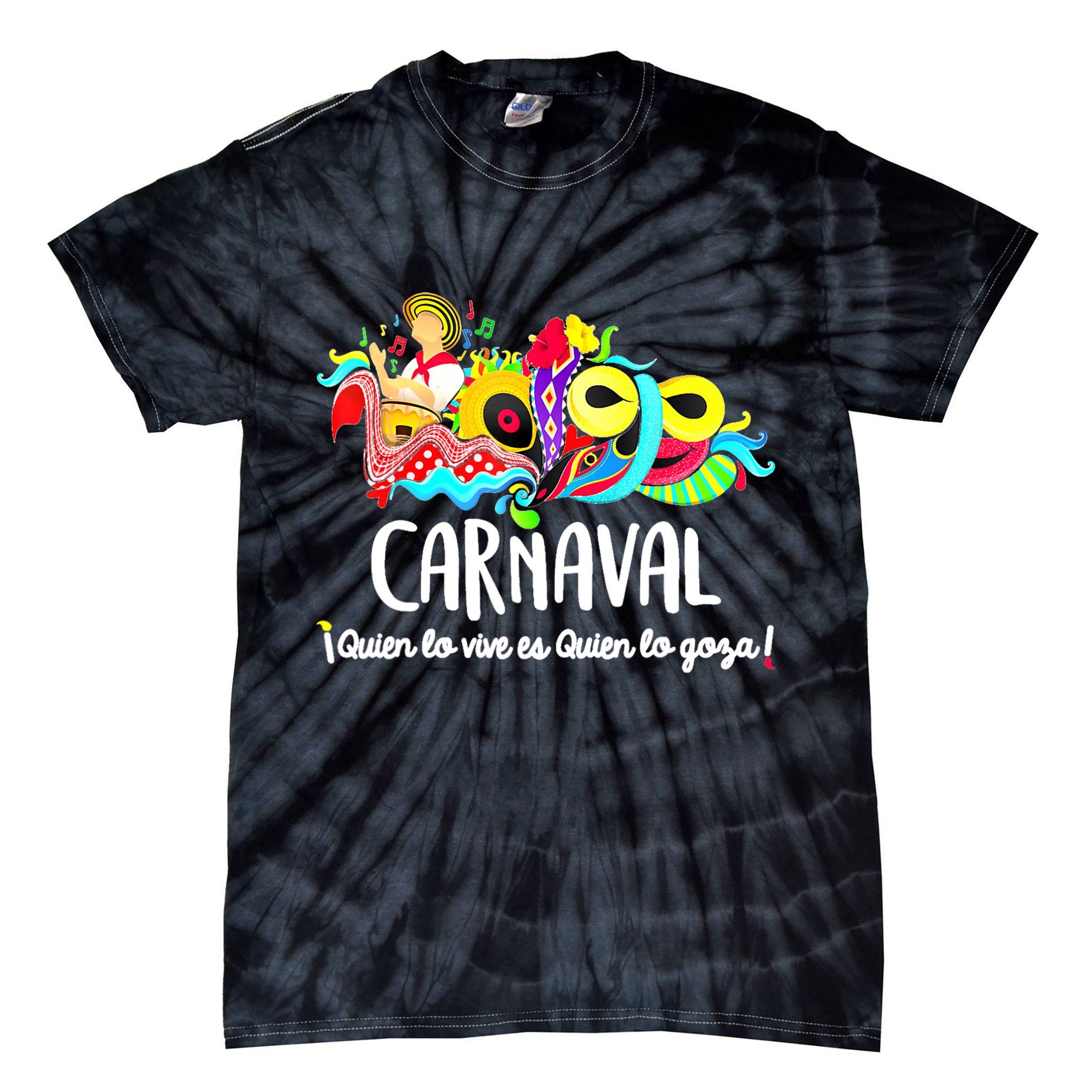 Carnaval De Barranquilla Marimonda Tie-Dye T-Shirt