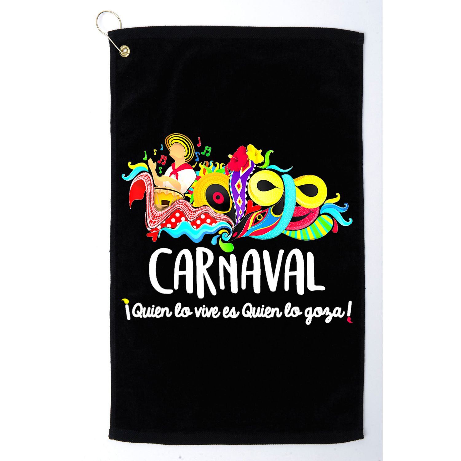 Carnaval De Barranquilla Marimonda Golf Towel