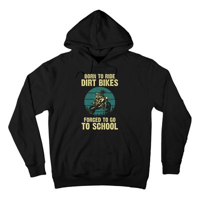 Cute Dirt Bike Art For Motorcycle Dirtbike Racing Hoodie