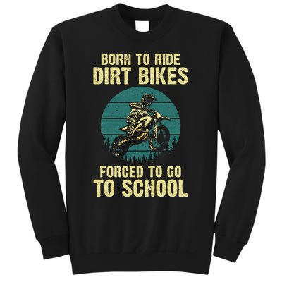 Cute Dirt Bike Art For Motorcycle Dirtbike Racing Sweatshirt