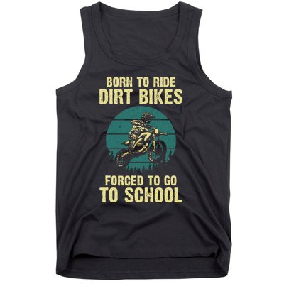 Cute Dirt Bike Art For Motorcycle Dirtbike Racing Tank Top