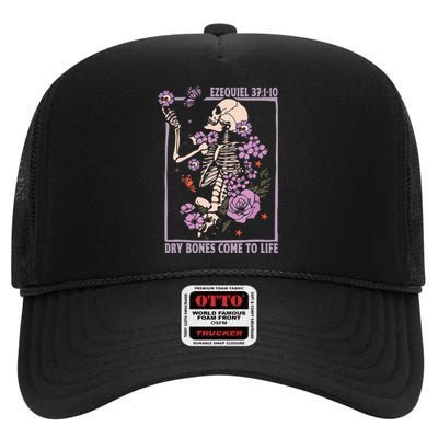 Christian Dry Bones Come To Life High Crown Mesh Back Trucker Hat