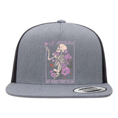 Christian Dry Bones Come To Life Flat Bill Trucker Hat