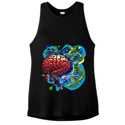 Cool DNA Brain Ladies PosiCharge Tri-Blend Wicking Tank