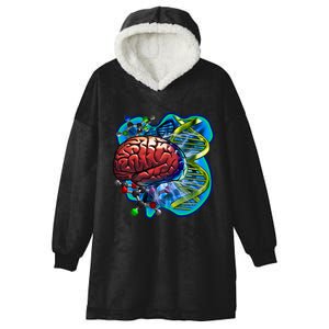 Cool DNA Brain Hooded Wearable Blanket