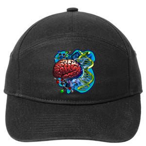 Cool DNA Brain 7-Panel Snapback Hat