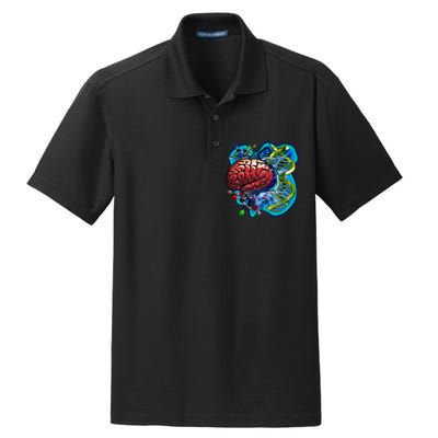 Cool DNA Brain Dry Zone Grid Polo