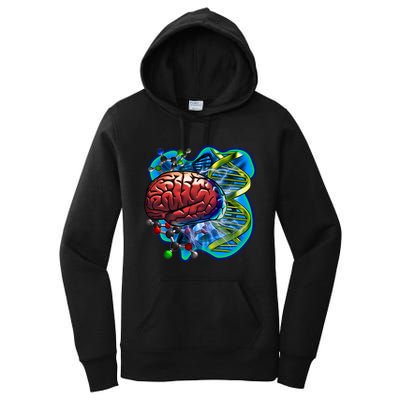 Cool DNA Brain Women's Pullover Hoodie