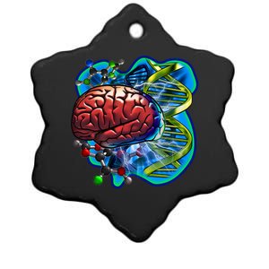 Cool DNA Brain Ceramic Star Ornament