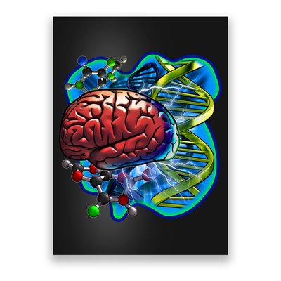 Cool DNA Brain Poster