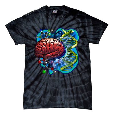 Cool DNA Brain Tie-Dye T-Shirt