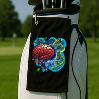 Cool DNA Brain Golf Towel