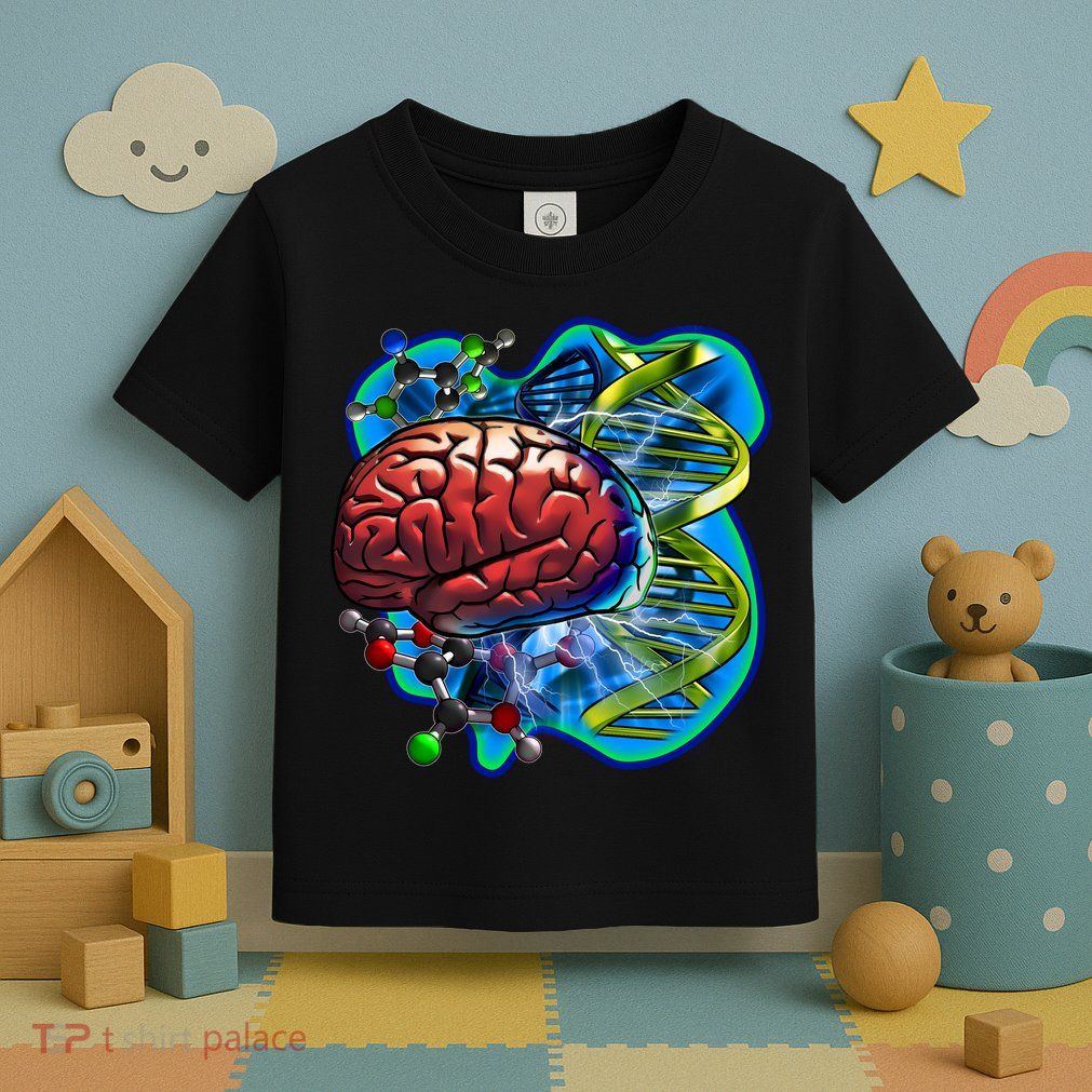 Cool DNA Brain Toddler T-Shirt
