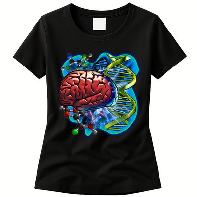 Cool DNA Brain Womens T-Shirt