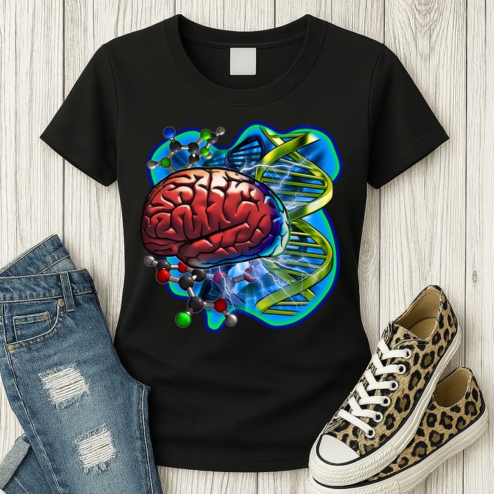 Cool DNA Brain Womens T-Shirt