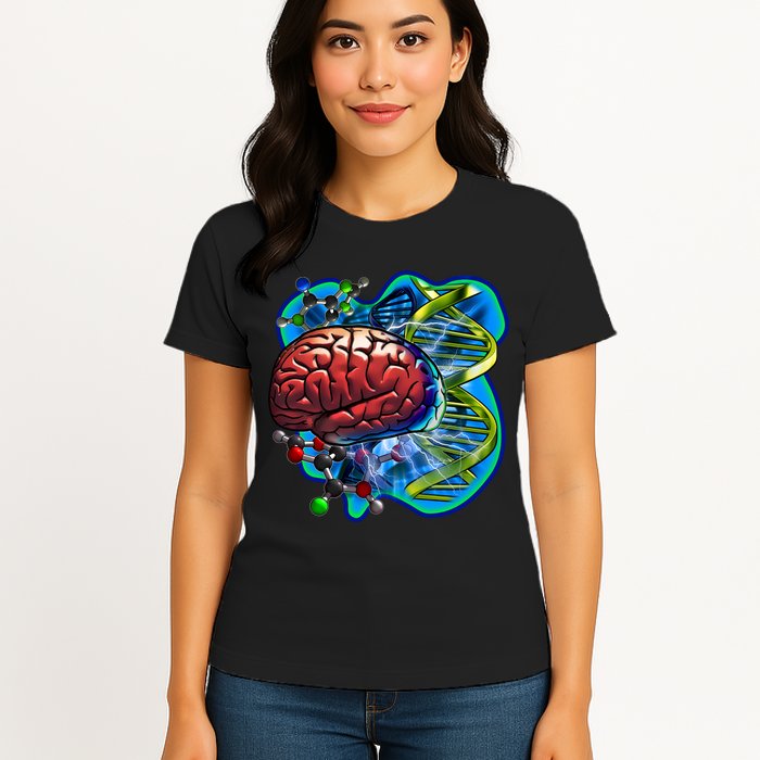 Cool DNA Brain Womens T-Shirt