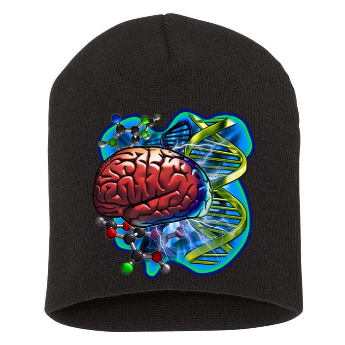 Cool DNA Brain Short Acrylic Beanie