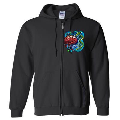 Cool DNA Brain Full Zip Hoodie