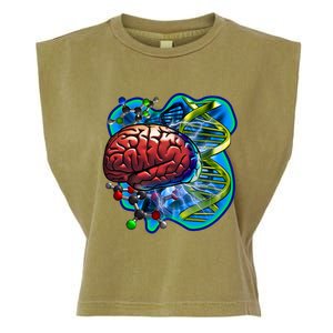 Cool DNA Brain Garment-Dyed Women's Muscle Tee