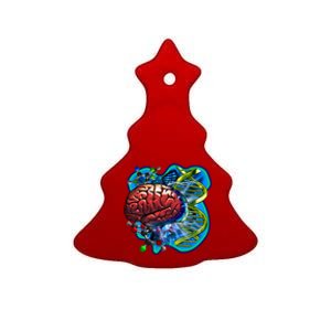 Cool DNA Brain Ceramic Tree Ornament