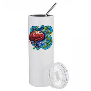 Cool DNA Brain Stainless Steel Tumbler