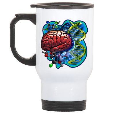 Cool DNA Brain Stainless Steel Travel Mug