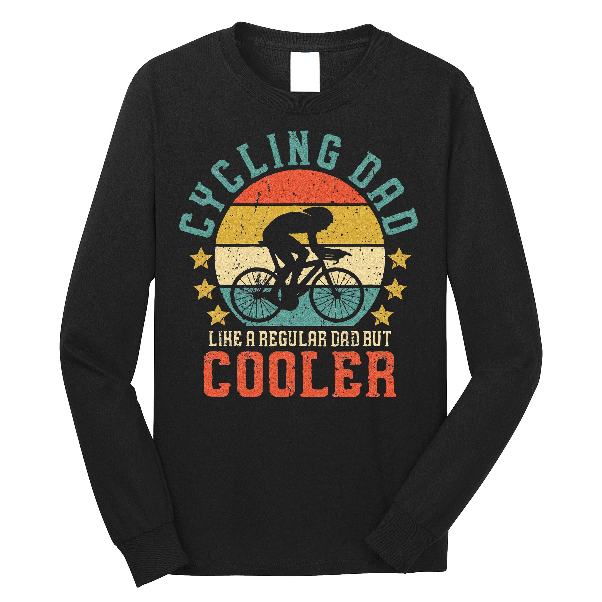 Cycling Dad Bike Rider & Cyclist Fathers Day Long Sleeve Shirt
